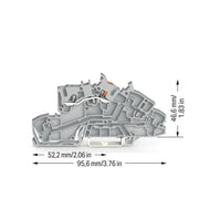 WAGO - Installations-Etagenklemme Installationsetagenklemme 2203-7550 2,5 mm² Hybrid − 50 Stück