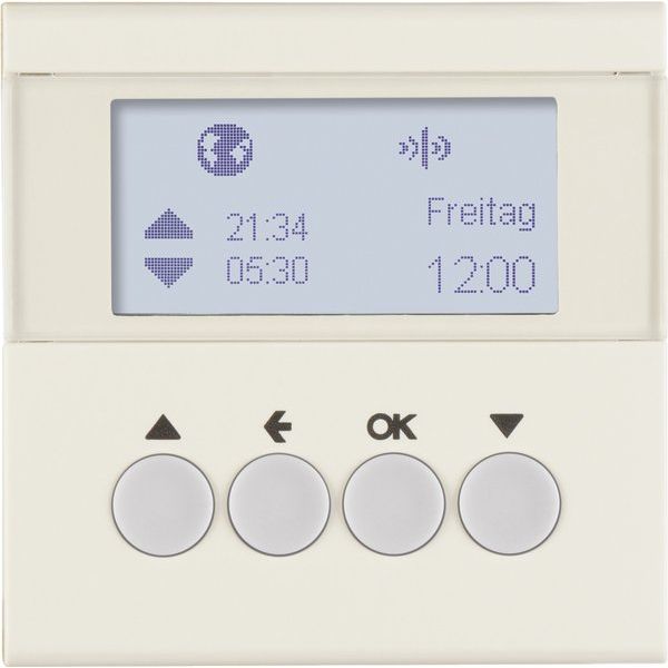 Berker - Bussystem-Zeitschaltuhr KNX-Funk Jalousieschaltuhr 85745182 weiß glänzend