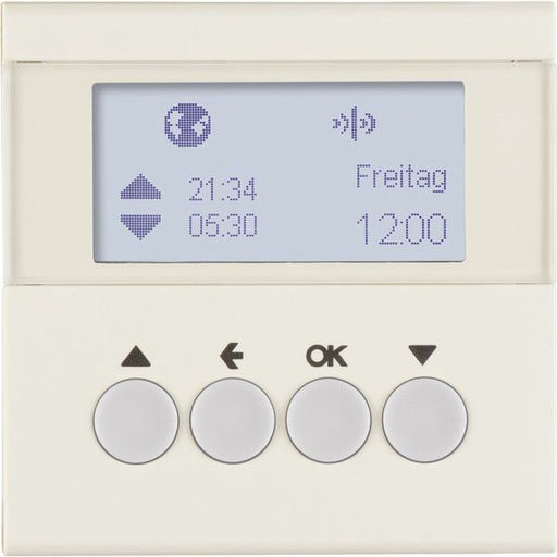 Berker - Bussystem-Zeitschaltuhr KNX-Funk Jalousieschaltuhr 85745182 weiß glänzend