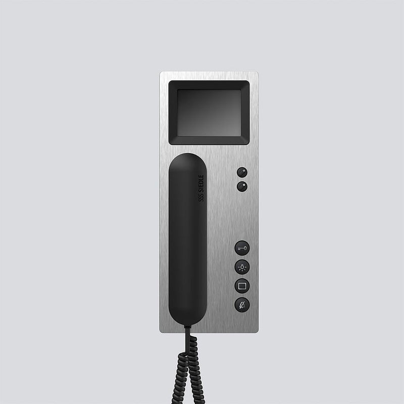 Siedle&Söhne - Innenstation für Türkommunikation Bus-Telefon Standard BTSV 850-03 E/S eds/sw,m.Farbmonitor