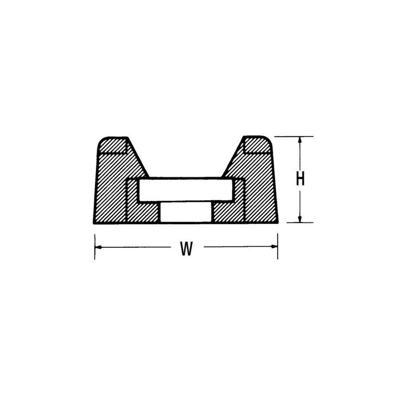HellermannTyton - Befestigungssockel und -element für Kabelbinder Befestigungssockel CTM1 PA66 WH 100 14,7x9,4mm − 100 Stück