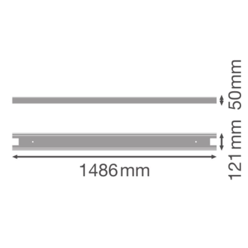 Ledvance - Lichttechnisches Zubehör/Ersatzteile für Leuchten Tragschieneneinsatz TRUSYS#4099854230196 f. T5-LED-Tube