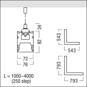 Zumtobel Group - Decken-/Wandleuchte Kanal für LED-Lichtlinie SLN2-C CL #42190579