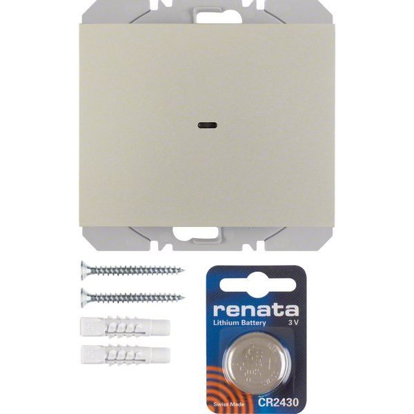 Berker - Bussystem-Hand-/Wandsender KNX-Funk Wandsender 1fach 85655273 edelstahl lackiert