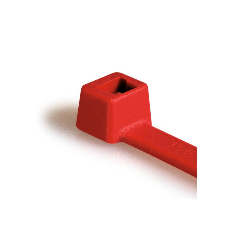 HellermannTyton - Kabelbinder T18R-N66-RD-C1 2,5x100 rot − 100 Stück