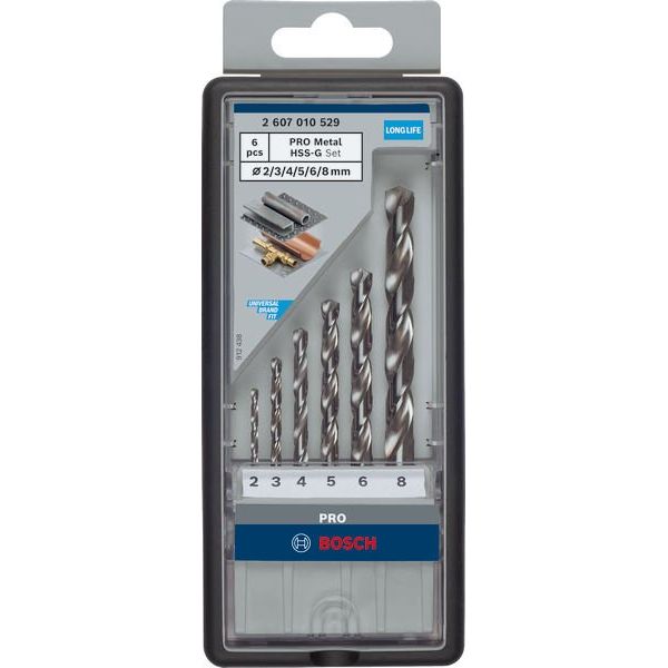 Bosch - Bohrer-Set PRO Metal HSS-G 2607010529 Spiralbohrer Set