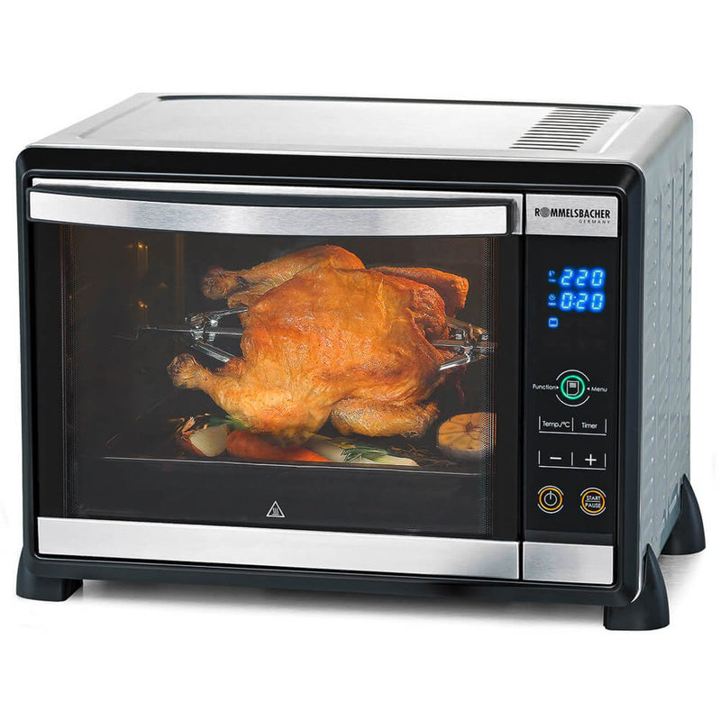 Rommelsbacher - Tischbackofen/Backgrill Kleinbackofen BGE 1580/E eds/sw 30l 1580W Umluft+Dre