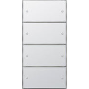Gira - Bussystem-Tastsensor KNX Tastsensor 3 Komfort 2035112 4.fach, (2+2) rws