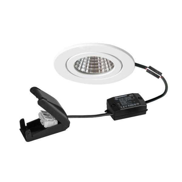 Brumberg Leuchten - Downlight/Strahler/Flutlicht LED-Einbaudownlight 230V 38475073 3000K, ws