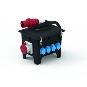Bals Elektrotech - CEE-Steckdosen-Kombination (IEC 60309) Vollgummi-Verteiler 524446 tragbar