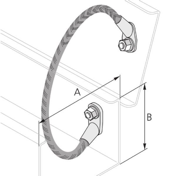 Pflitsch - Oberteil für Leitungsführungskanal Sicherungskordel BSK 180 Bausatz − 25 Stück
