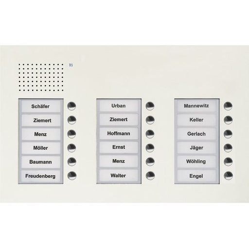 TCS Tür Control - Türstation für Türkommunikation Audio Außenstation PUK 18 PUK18/3-WS Tasten 3-spaltig UP