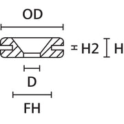 HellermannTyton - Durchführungstülle Tülle HV 1401-PVC-BK − 1000 Stück