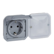 Legrand - Steckdose Schutzkontakt-Steckdose Legrand 069877L IP44, Grau