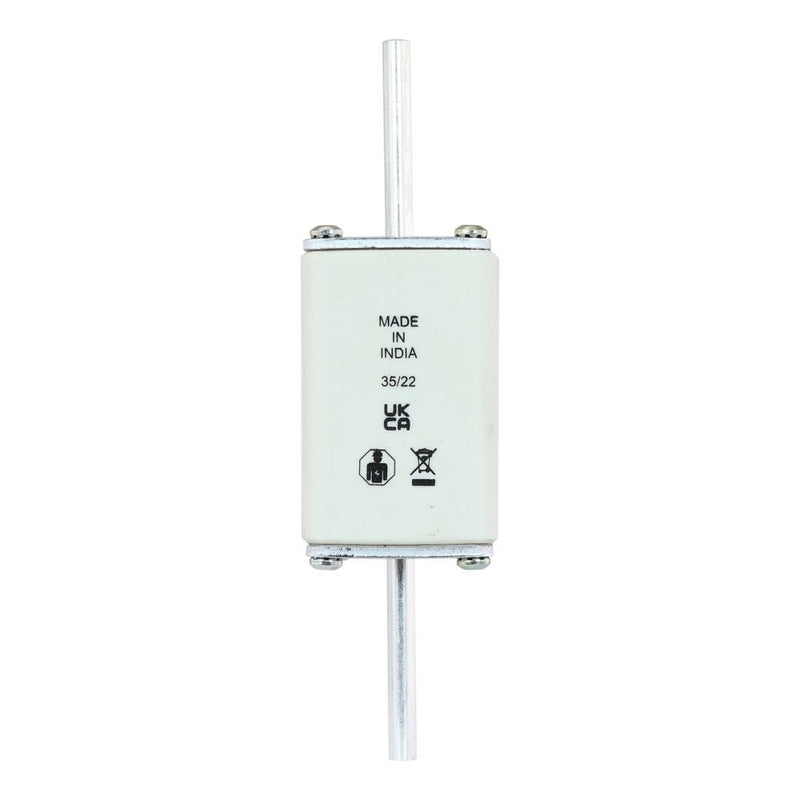 Eaton - Messersicherung Sicherungseinsatz Nieders. NH FUSE 40#40NHG02B 40A AC 500V 120kA − 3 Stück