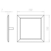 Kaiser - Deckel für Dose/Gehäuse für Montage in der Wand/Decke Steckdeckel 9909.22 130x130mm − 10 Stück