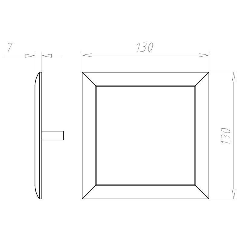 Kaiser - Deckel für Dose/Gehäuse für Montage in der Wand/Decke Steckdeckel 9909.22 130x130mm − 10 Stück