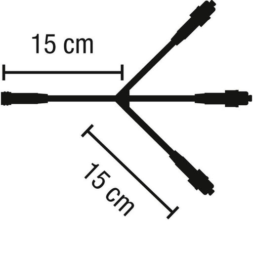 Scharnberger+Hasenbein - Elektrisches Zubehör/Ersatzteile für Leuchten Verteilerdose QuickFix 58139 3 Ausgänge schwarz