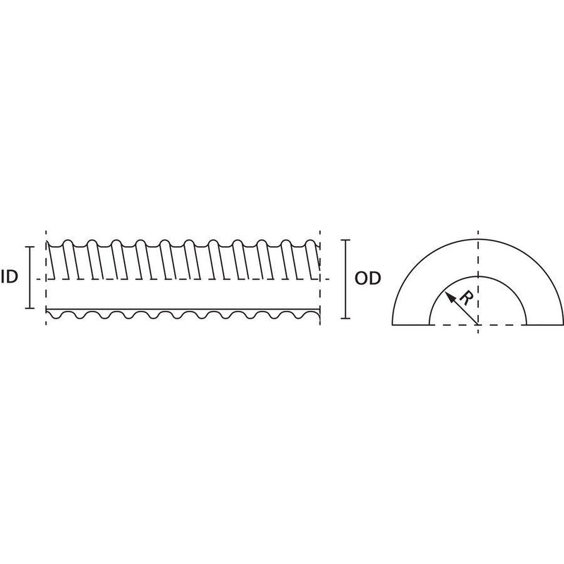 HellermannTyton - Kunststoff-Schutzschlauch PVC-Spiralschlauch PSR32 innen glatt − 30 Meter
