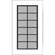 Issendorff - Bussystem-Tastsensor Glas-Tastenfeld LCN - GT12W weiß m. 12 Tasten − 1 Stück