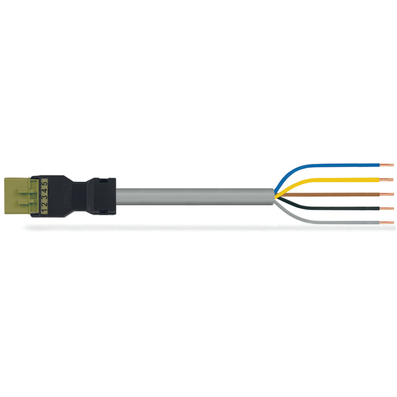 WAGO - Konfektionierte Leitung für steckbare Gebäudeinstallation konfekt. Anschlussleitung 891-8995/205-705 Eca,Stecker