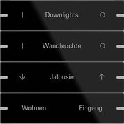 Gira - Bussystem-Tastwippe Wippenset 4-fach 503405 Tastsens.4 TS4 G sw