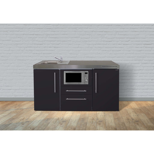 Stengel - Mini-Küche Miniküche Premiumline MPMSM160KSMWKSrBl2S Schwarz matt