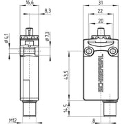 Schmersal - Einzelpositionsschalter Positionsschalter PS116-Z11-ST-H200