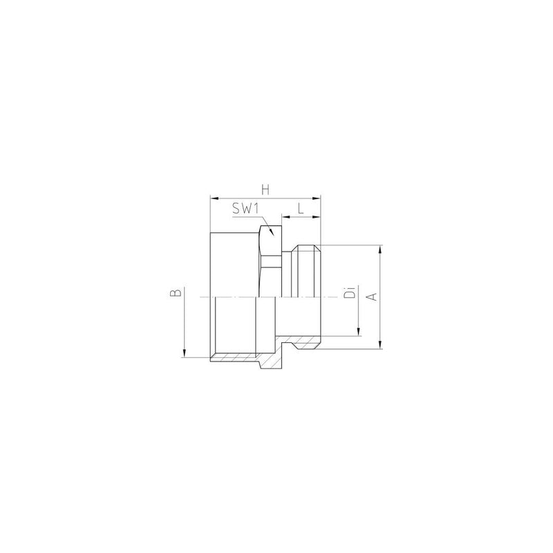 Jacob - Erweiterungs-/Reduzierring MS-Zwischenstutzen 06311M20MU M20/PG11 − 100 Stück