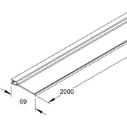 HKL - Trennwand für Leitungsführungskanal Trennwand GTR80 − 48 Meter