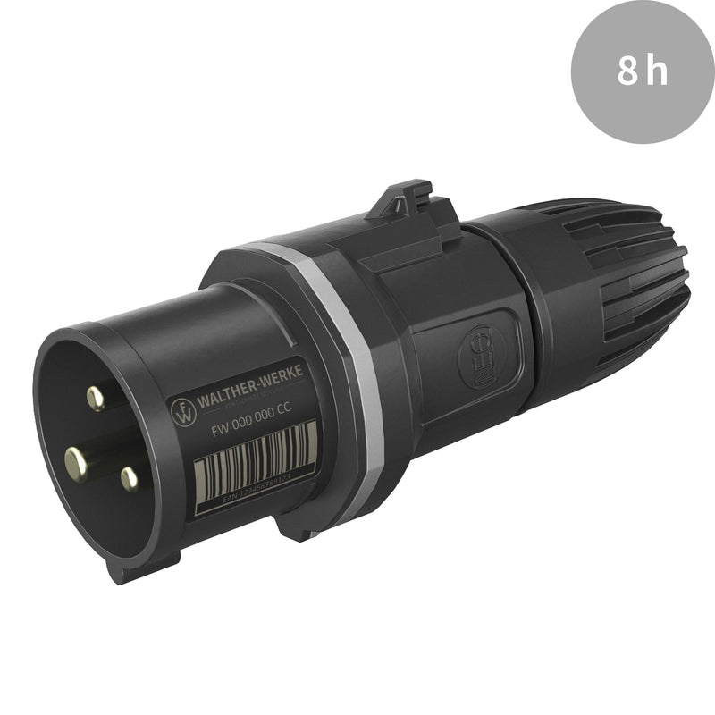 Walther Werke - CEE-Stecker (IEC 60309) CEE NEO Stecker FW211308SK 16A 3P 8h IP54 − 10 Stück