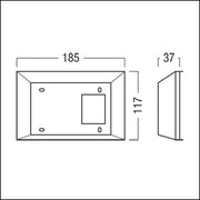 Zumtobel - Mechanisches Zubehör/Ersatzteile für Leuchten Aufputzgehäuse MSW Touchpanel TCI