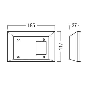 Zumtobel - Mechanisches Zubehör/Ersatzteile für Leuchten Aufputzgehäuse MSW Touchpanel TCI