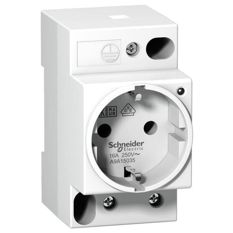 Schneider Electric - Steckdose Reiheneinbau Steckdose A9A15035 Schutzk. mit LED 16A