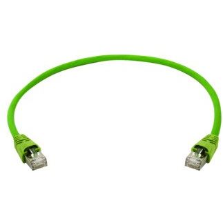Telegärtner - Patchkabel Kupfer Patchkabel Cat.6A gn 100008002 1,0m, S/FTP, PUR