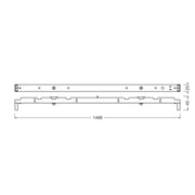 Ledvance - Geräteträger für Lichtbandsystem Leuchteneinsatz f.LED-Tube LN MAG BATTENT5 1468 T5 AC, 1468mm