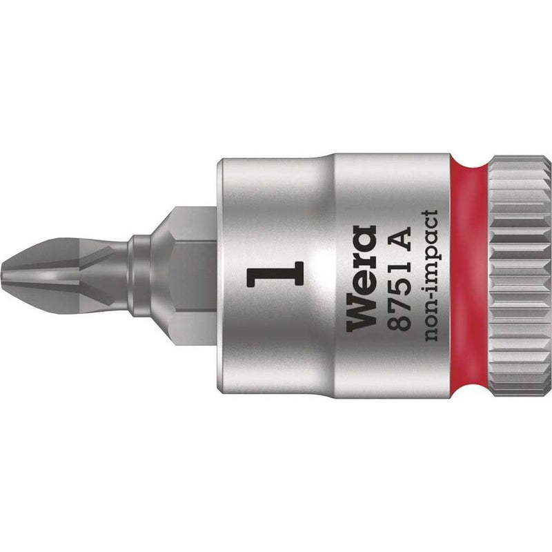 Wera - Kreuzschlitzschrauben-Einsatz für Steckschlüssel Zyklop Bit-Nuss 05003350001 PH 1x28,0