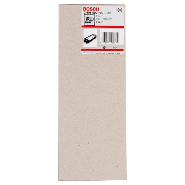 Bosch - Systemzubehör für Schleifen/Polieren (Akku/elektrisch/Druckluft) Schleifplatte verlängert, 2608000190 185 x 93 mm dünne