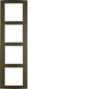 Berker - Abdeckrahmen Rahmen br/pows 10143021 4fach