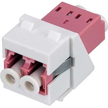 Rutenbeck - LWL-Kupplung LC-D Keystone Modul KMK-LC-D OM4 vio rw MM, OM4 vio, rws