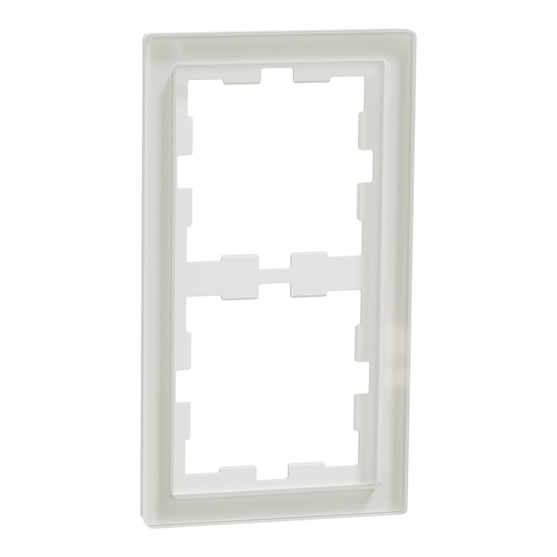 Merten - Abdeckrahmen Rahmen 2f.kristallws MEG4020-6520 D-Life Glas