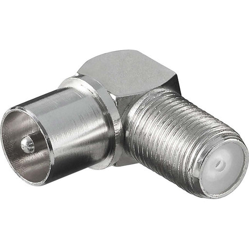 Goobay - Koax-Kupplung Adapter F-Kpl./Koax-St.90G 12236
