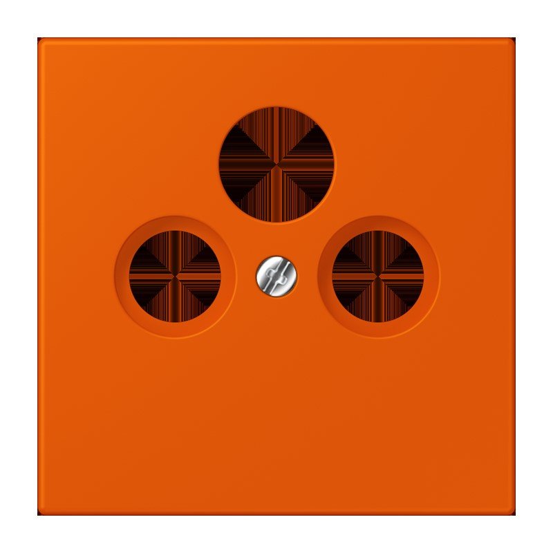 Jung - Einsatz/Abdeckung für Kommunikationstechnik Abdeckung für Sat/BK-Dose LC 990 SAT 260 orange vif (4320S)