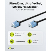 Goobay - Patchkabel Kupfer Patchkabel U/UTP Cat6 74231 Ultraflexibel,slim,s