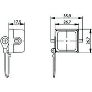 Telegärtner - Staubschutz für Steckverbindungen STX V5 Flanschschutzkappe 100022775 Metall