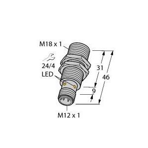 Turck - Induktiver Näherungsschalter Sensor BI8-M18K-AP6X-H1141 induktiv