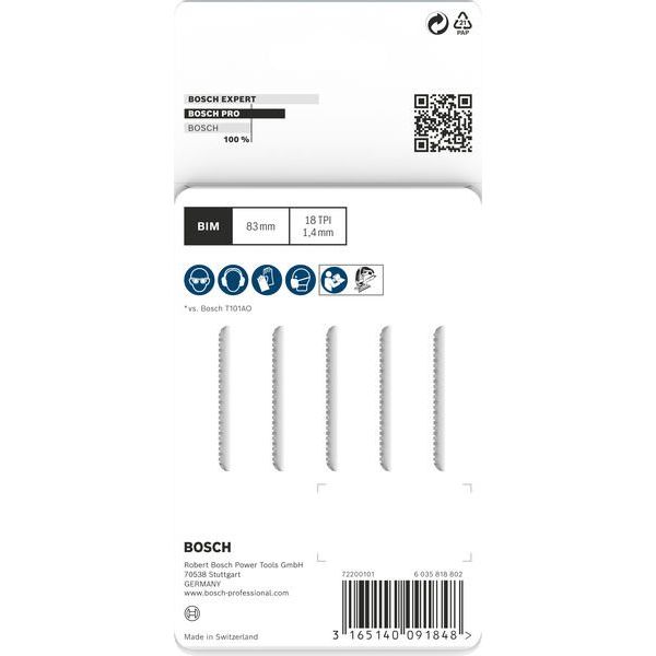 Bosch - Stichsägeblatt PRO Hardwood clean curve 2608634233 T101AOF