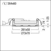Zumtobel - Mechanisches Zubehör/Ersatzteile für Leuchten Installationsrahmen SUI DSG6 FRAME BK WH