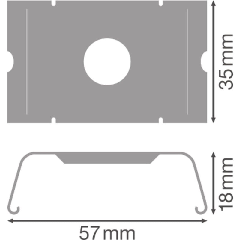 Ledvance - Mechanisches Zubehör/Ersatzteile für Leuchten Montageclip TRUSYSFLEXSURF.CLIP Decke