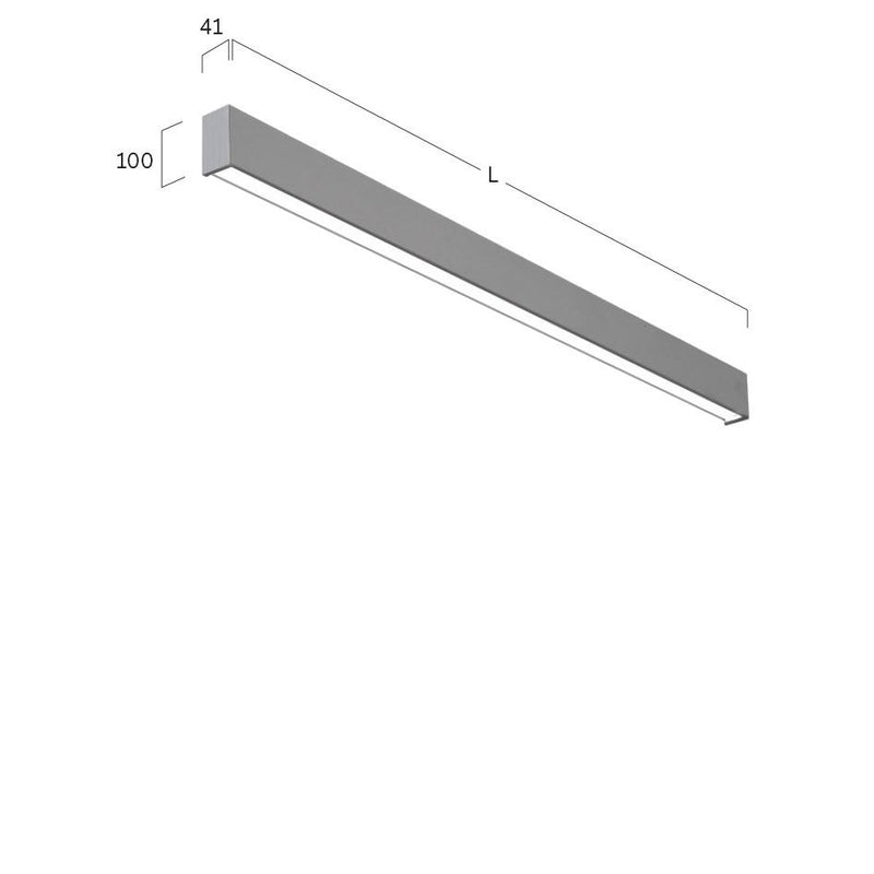 Lightnet - Decken-/Wandleuchte LED-Wandleuchte LWXYEE-830H-L1770 3000K, silber